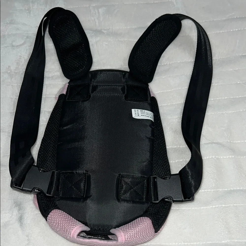 Pet Carrier Backpack - Pink and Black